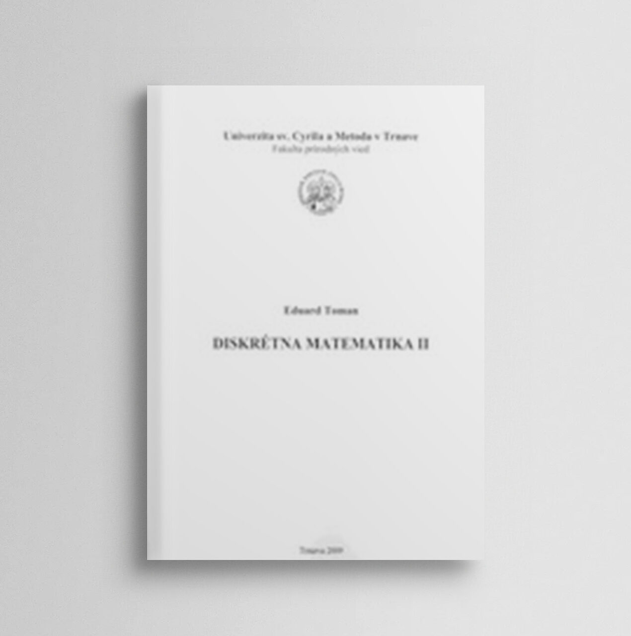 Diskrétna matematika II. (2. doplnené vydanie)