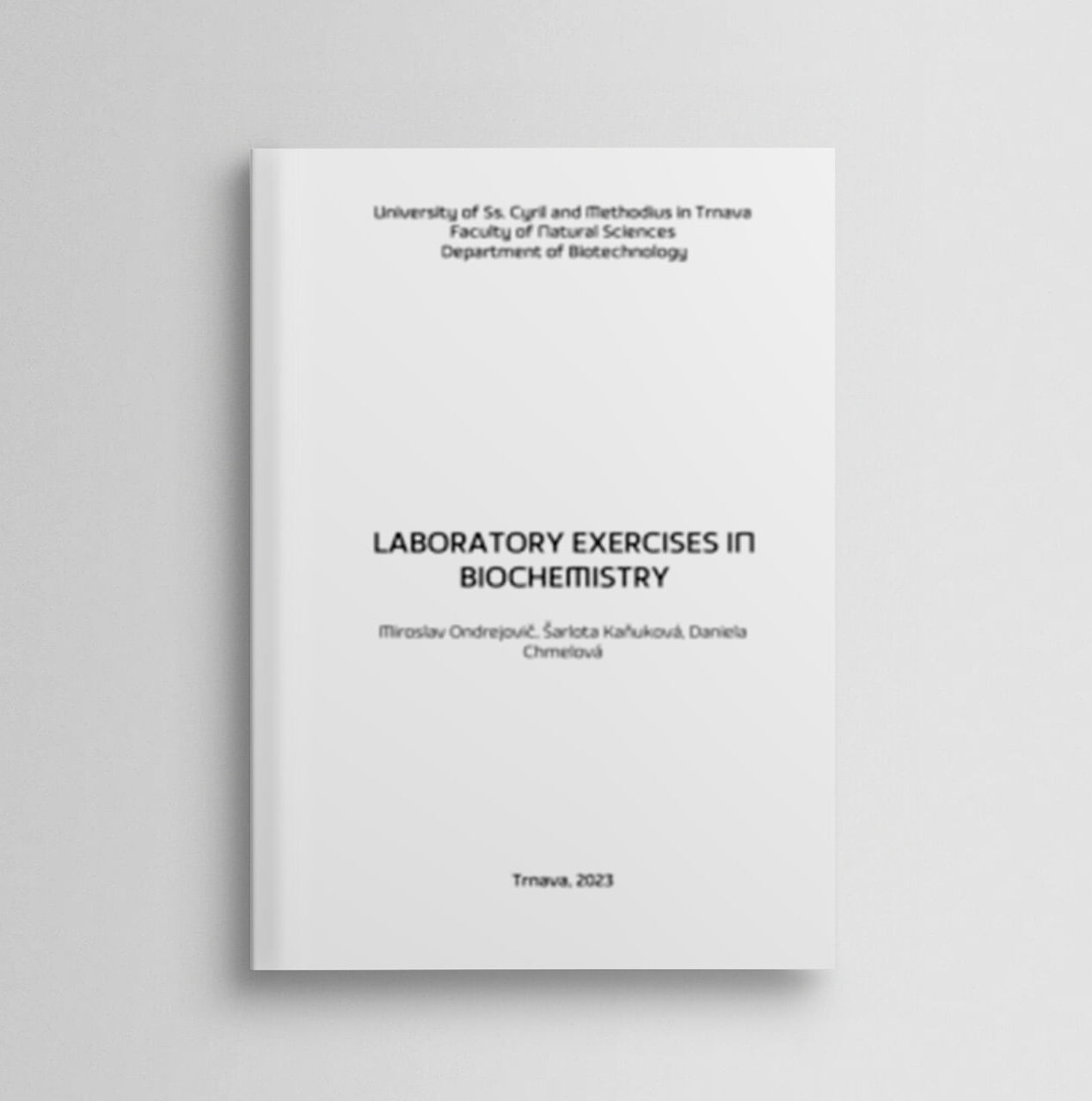 LABORATORY EXERCISES IN BIOCHEMISTRY